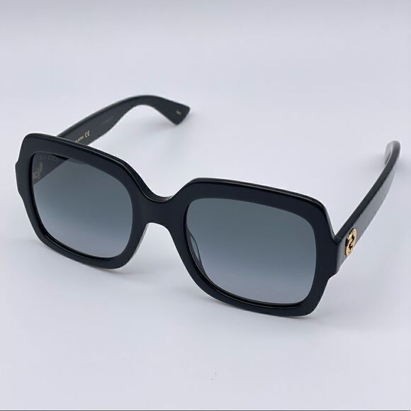 BRAND NEW GUCCI GG0036SN 001 Black/Grey Women Sunglasses
